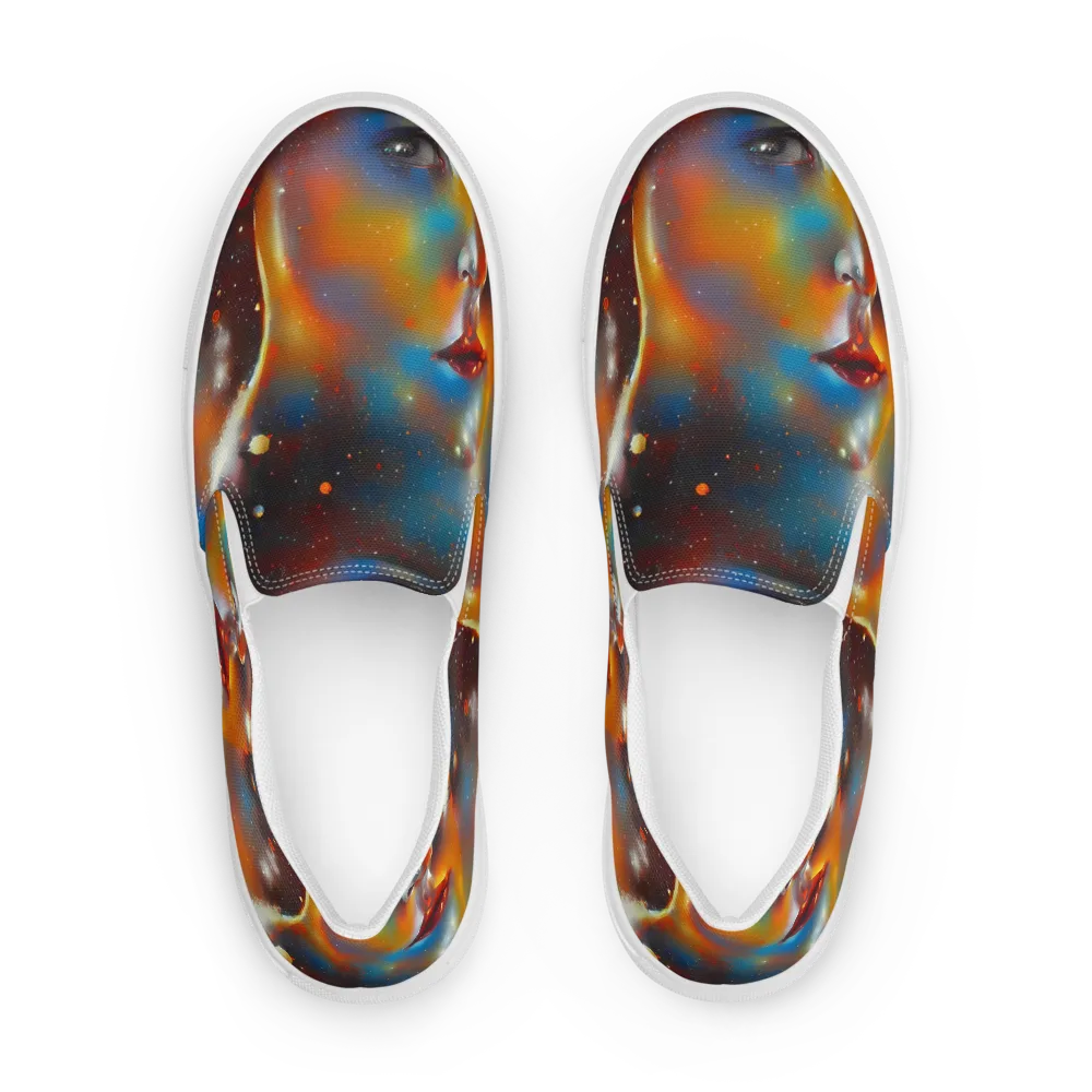 Celestial Vogue on Women's Slip-On Canvas Shoes — Front