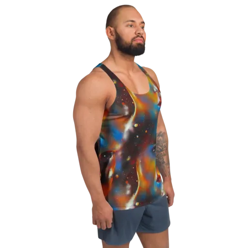 Celestial Vogue on a Men's Tank Top