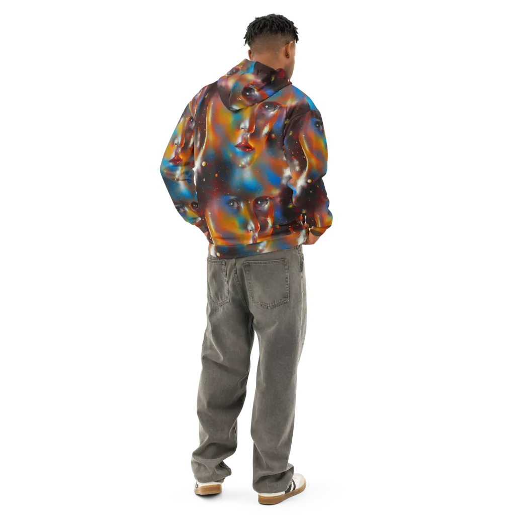 Celestial Vogue on Cotton Hoodie — Back