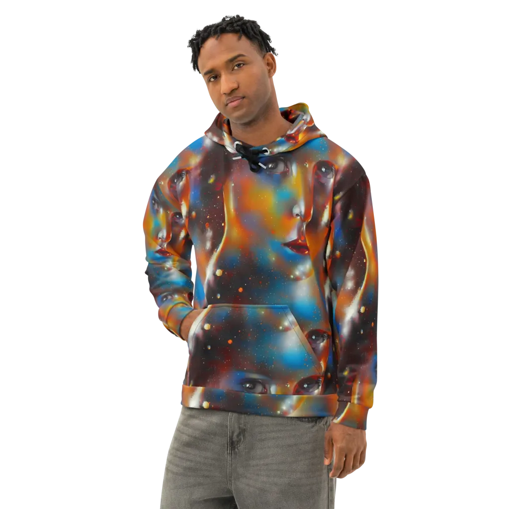 Celestial Vogue on Cotton Hoodie — Left Front