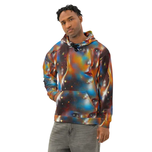 Celestial Vogue on a Cotton Hoodie
