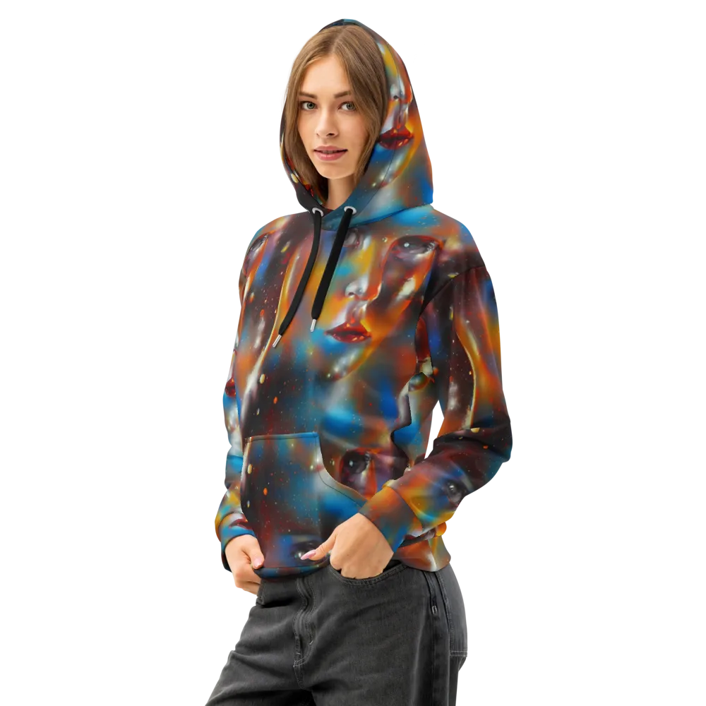 Celestial Vogue on Cotton Hoodie — Left Front