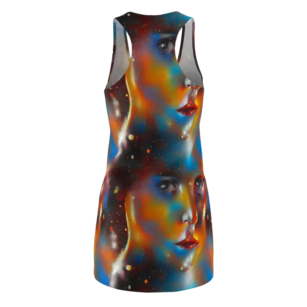 Celestial Vogue on Racerback Dress — Back