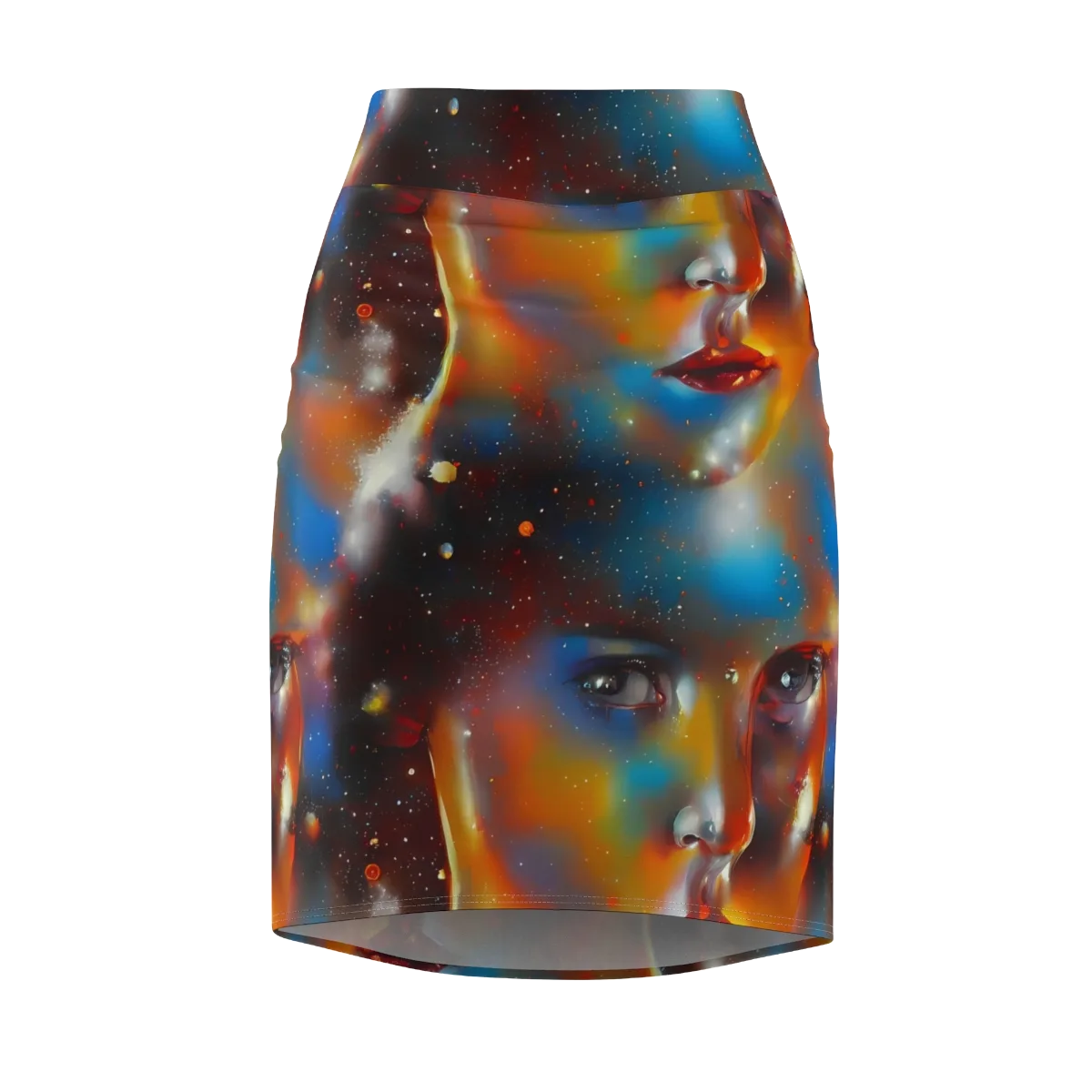 Celestial Vogue on Pencil Skirt — Front