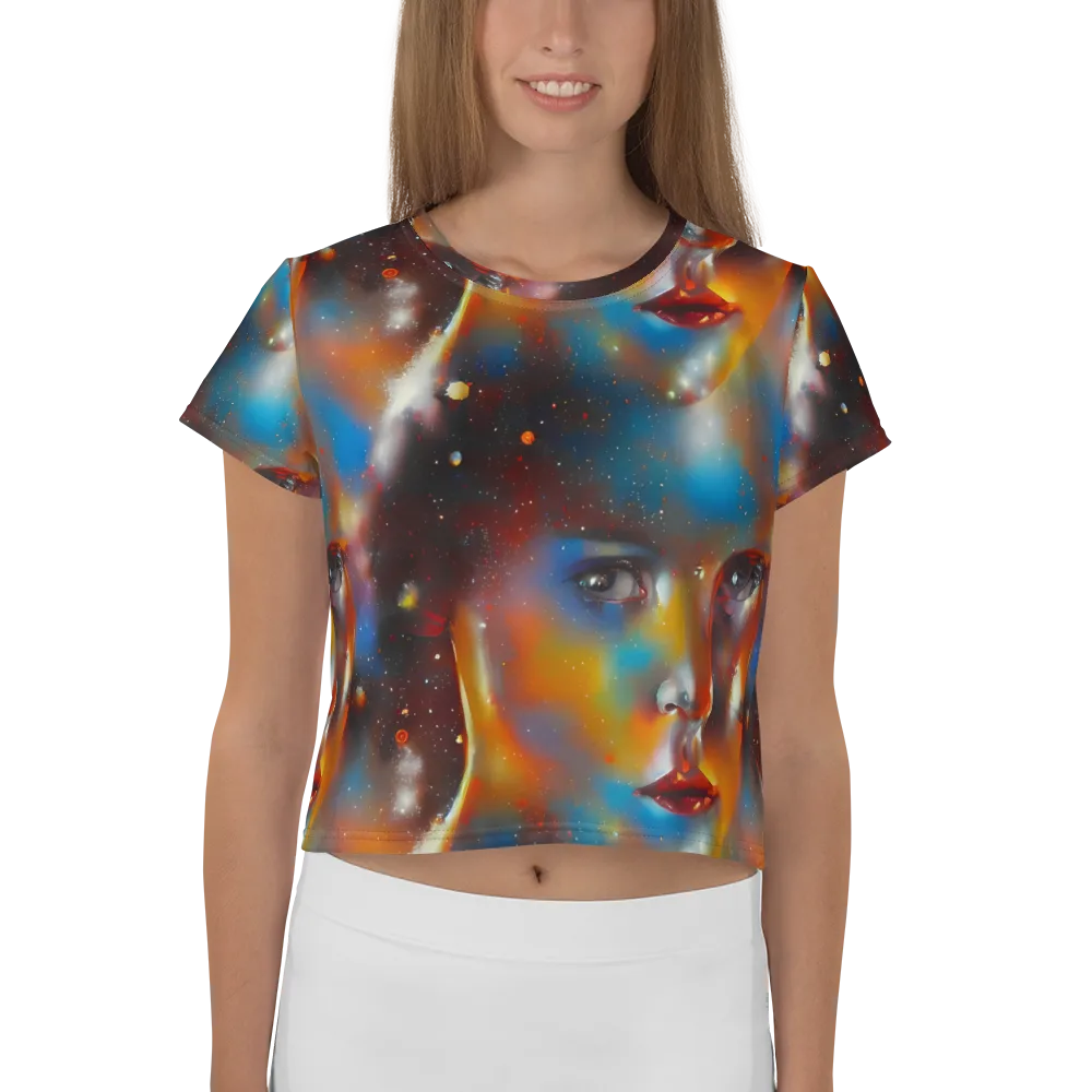 Celestial Vogue on Crop Tee — Front