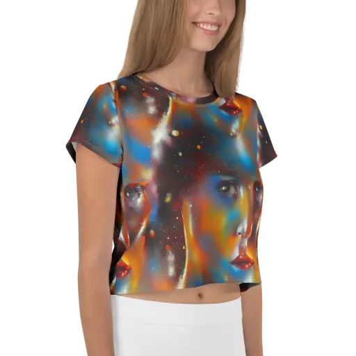 Celestial Vogue on a Crop Tee