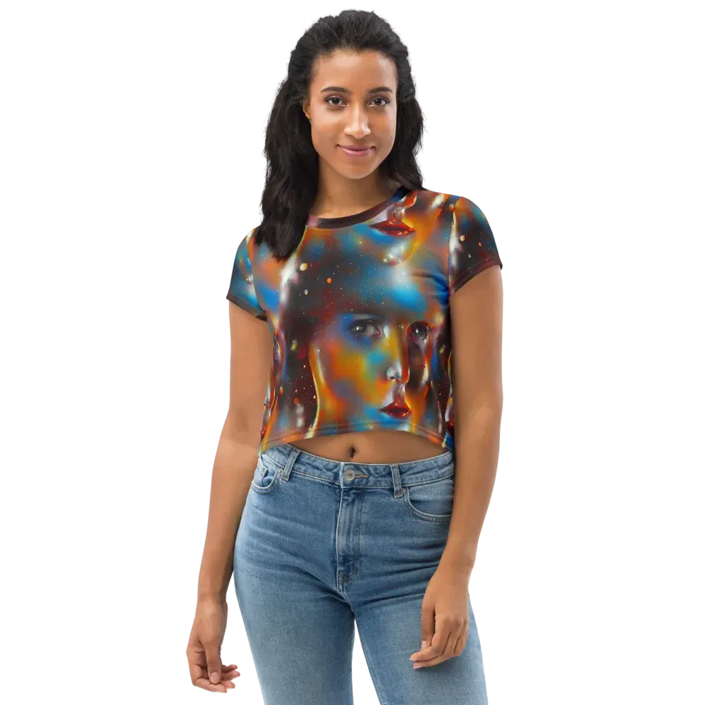 Celestial Vogue on Crop Tee — Front