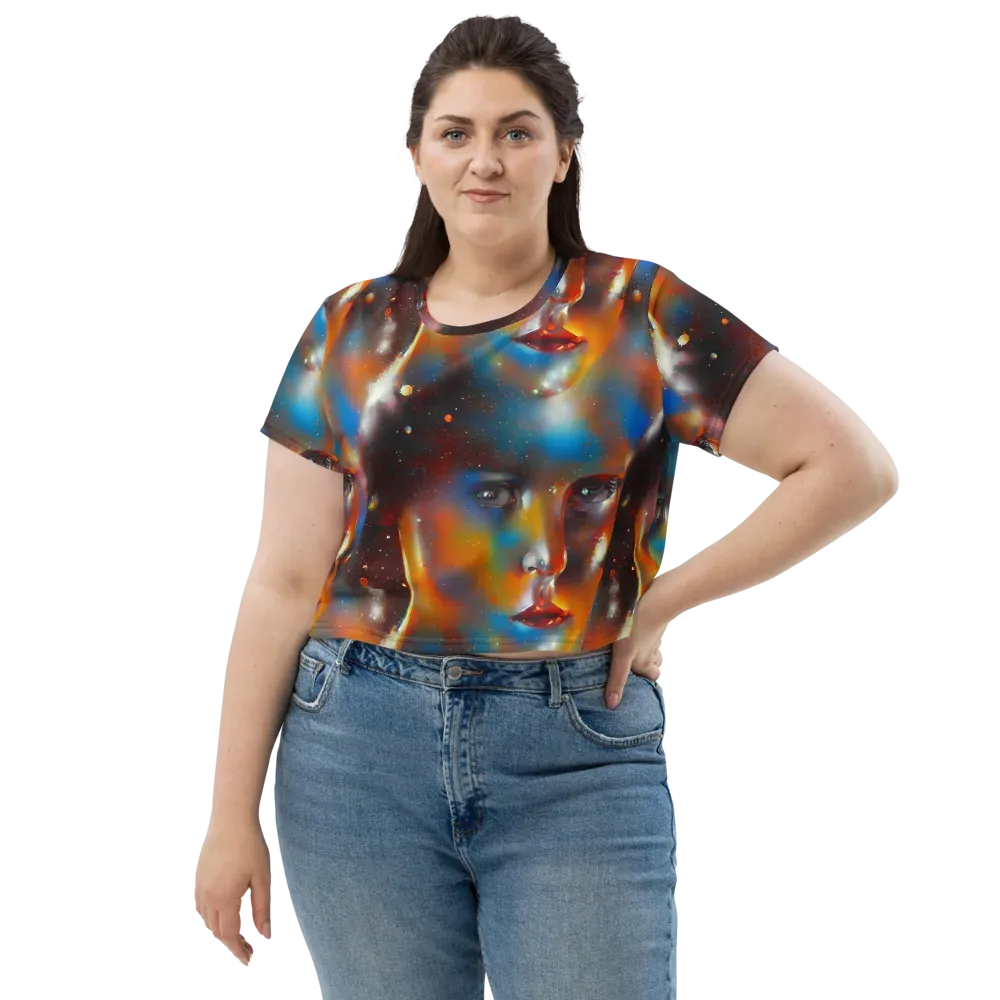 Celestial Vogue on Crop Tee — Front