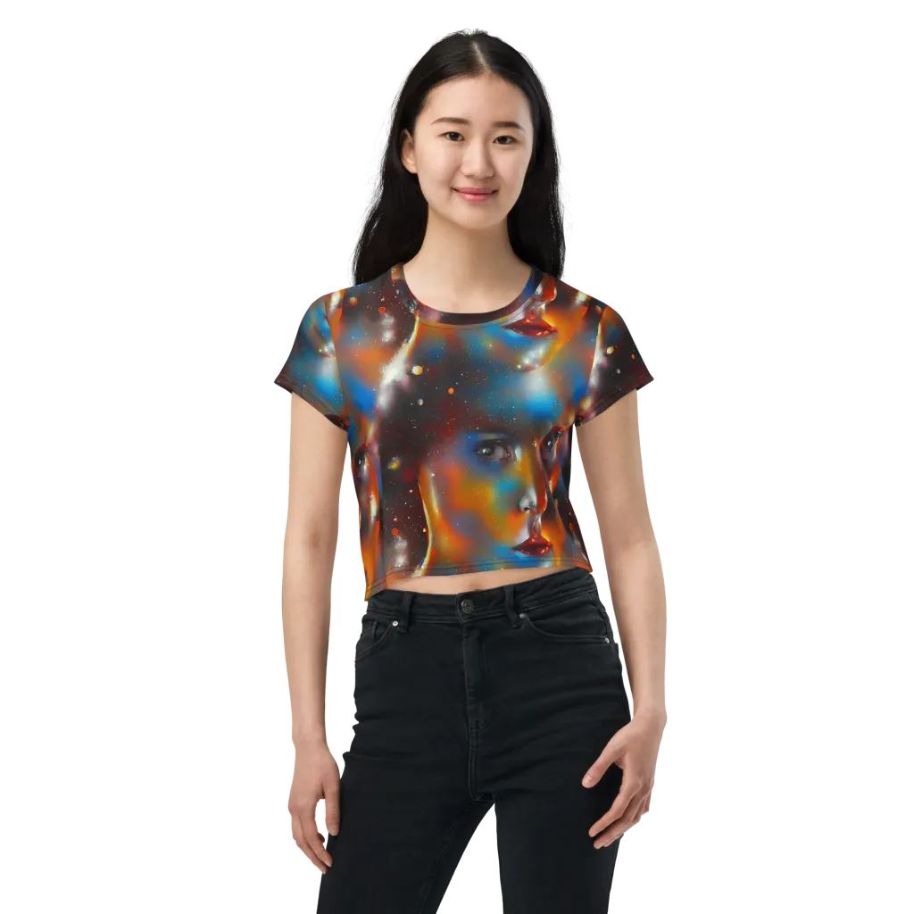 Celestial Vogue on Crop Tee — Front