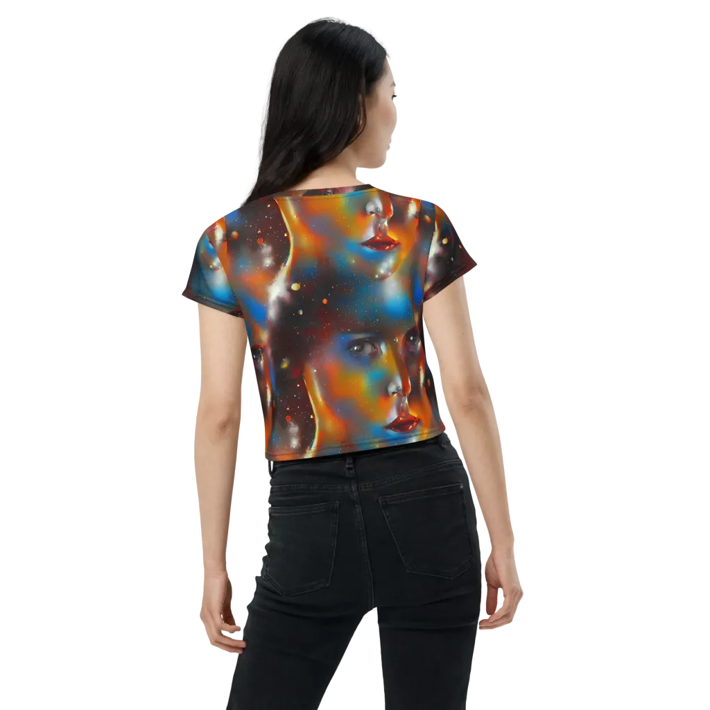 Celestial Vogue on Crop Tee — Back