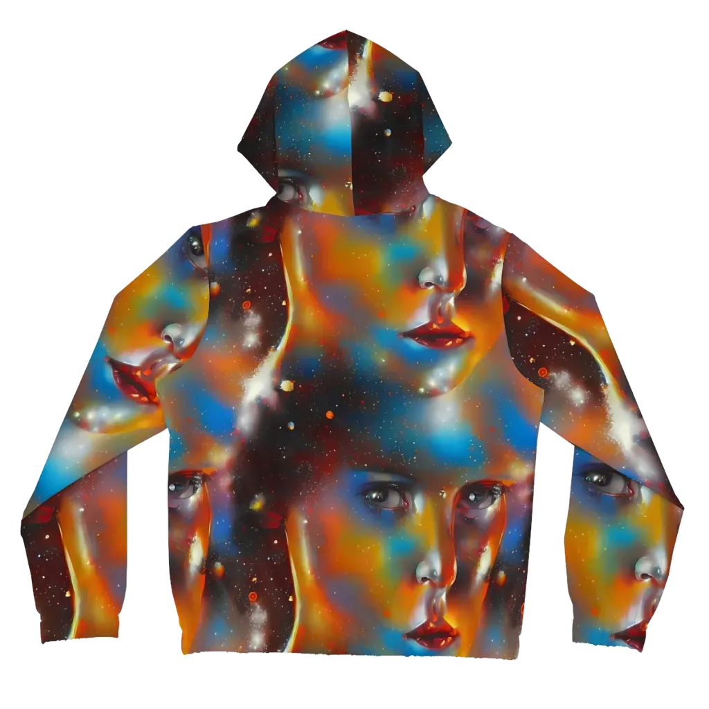 Celestial Vogue on Women's Full-Zip Hoodie — Back