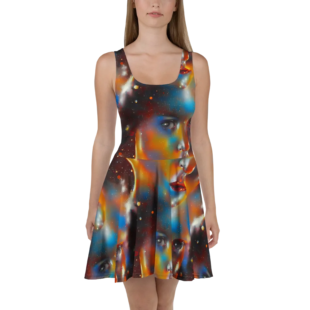 Celestial Vogue on Skater Dress — Front