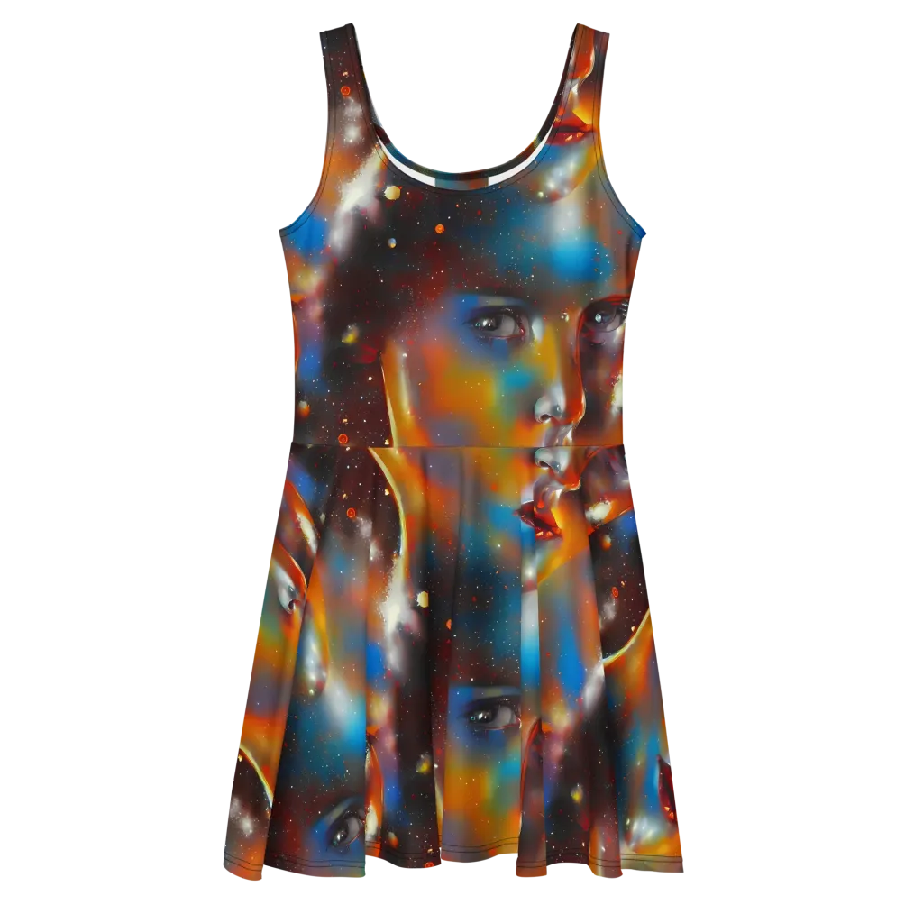 Celestial Vogue on Skater Dress — Front