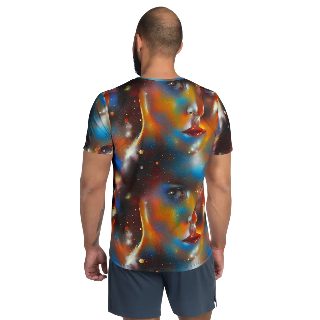 Celestial Vogue on Men's Athletic T-Shirt — Back