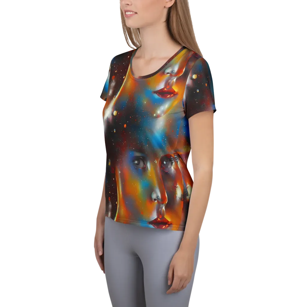 Celestial Vogue on Women's Athletic T-Shirt — Left