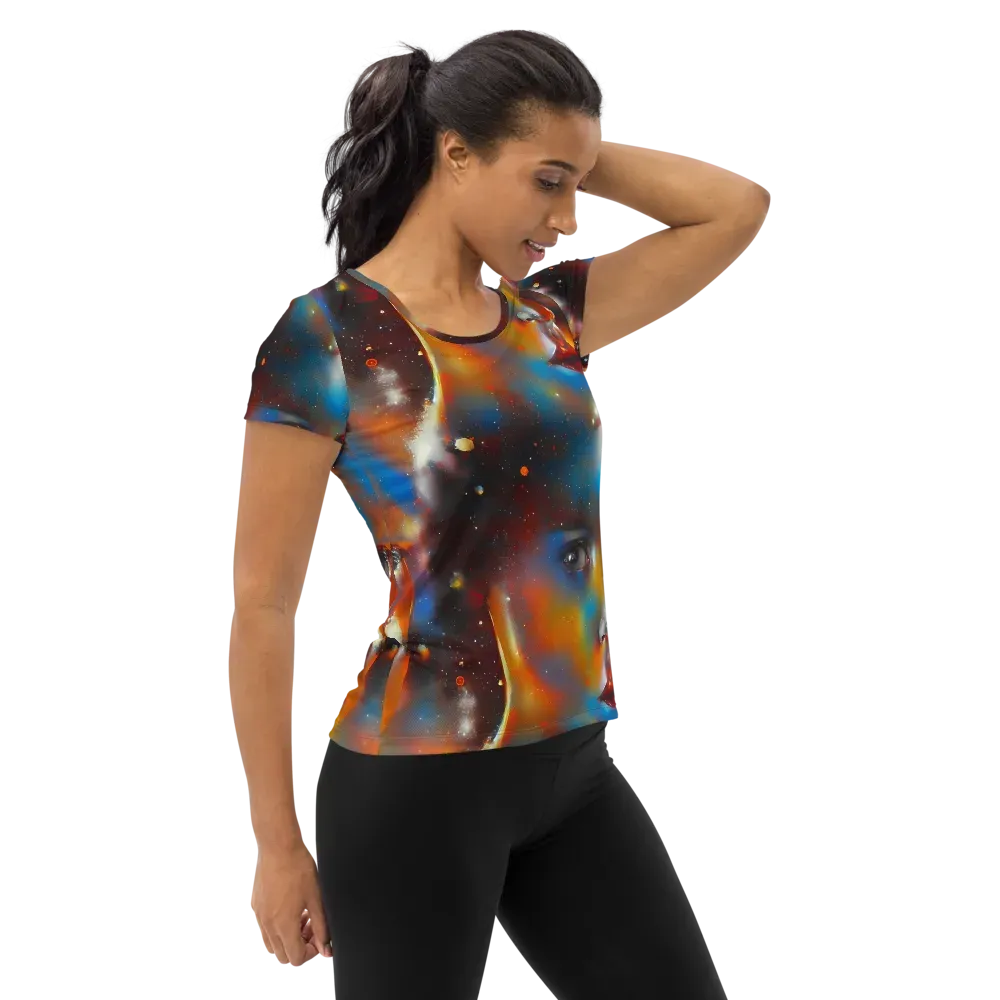 Celestial Vogue on Women's Athletic T-Shirt — Right