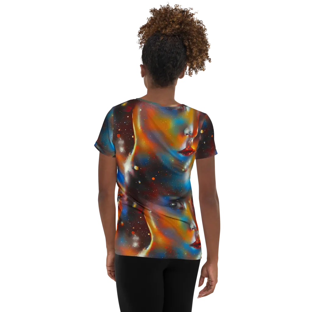 Celestial Vogue on Women's Athletic T-Shirt — Back
