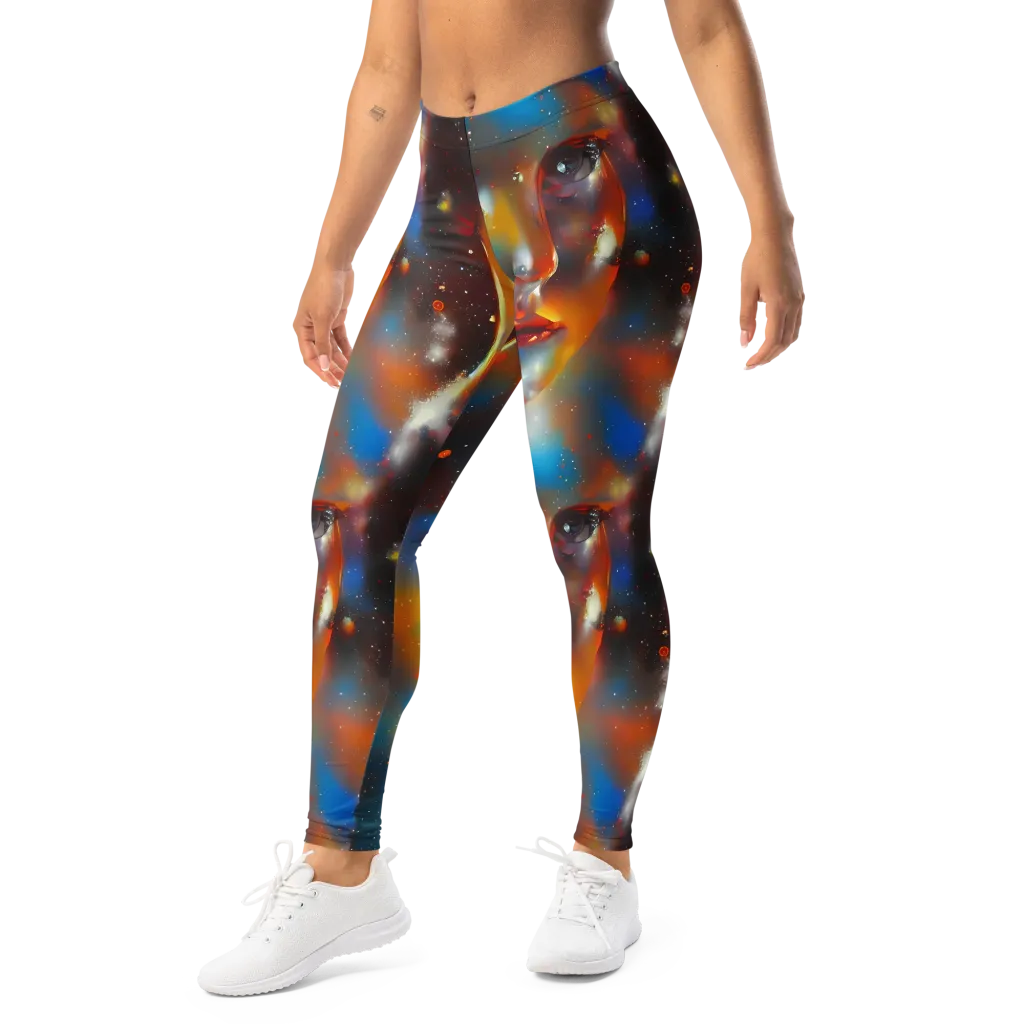 Celestial Vogue on Leggings — Left Front