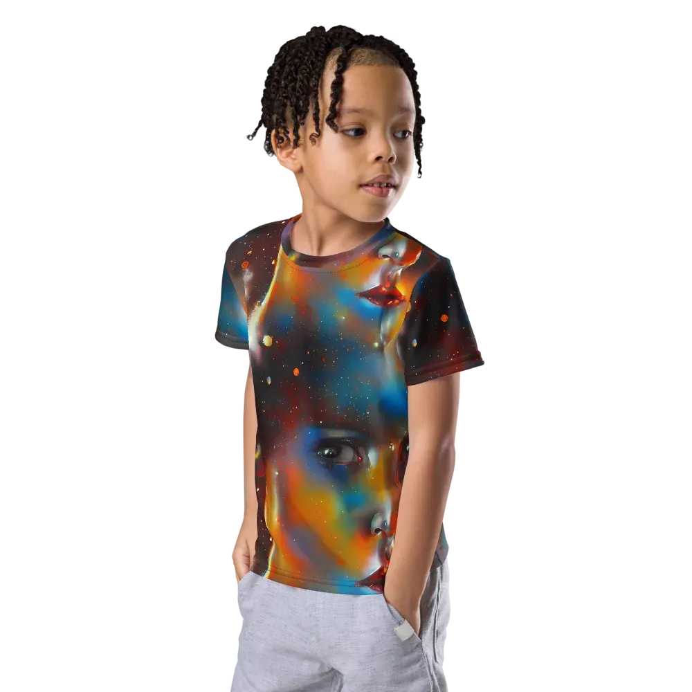 Celestial Vogue on Kids Crew Neck T-Shirt — Left Front