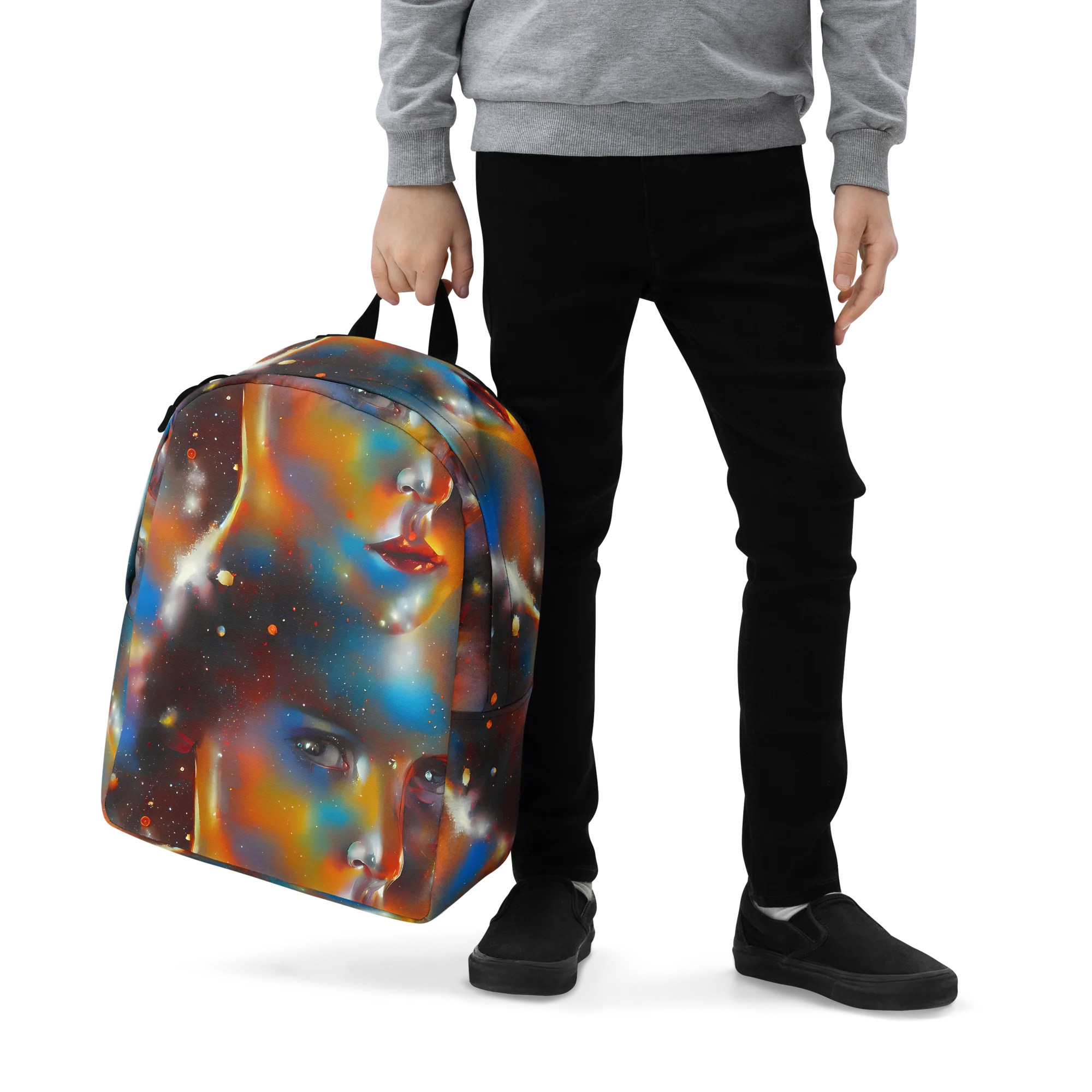 Celestial Vogue on Minimalist Backpack — Zoomed-in