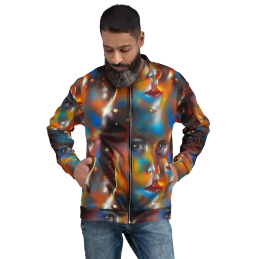 Celestial Vogue on a Bomber Jacket
