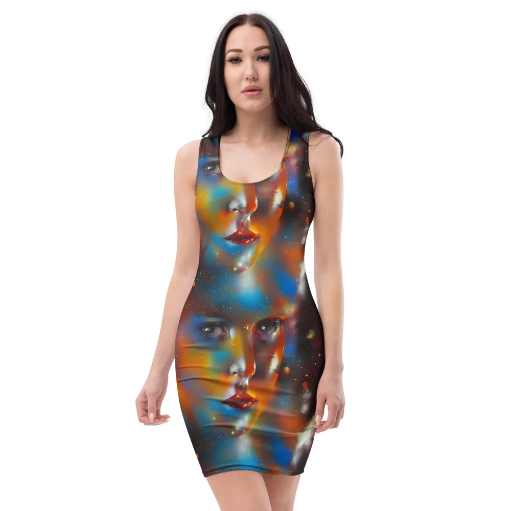 Celestial Vogue on Bodycon Dress — Front