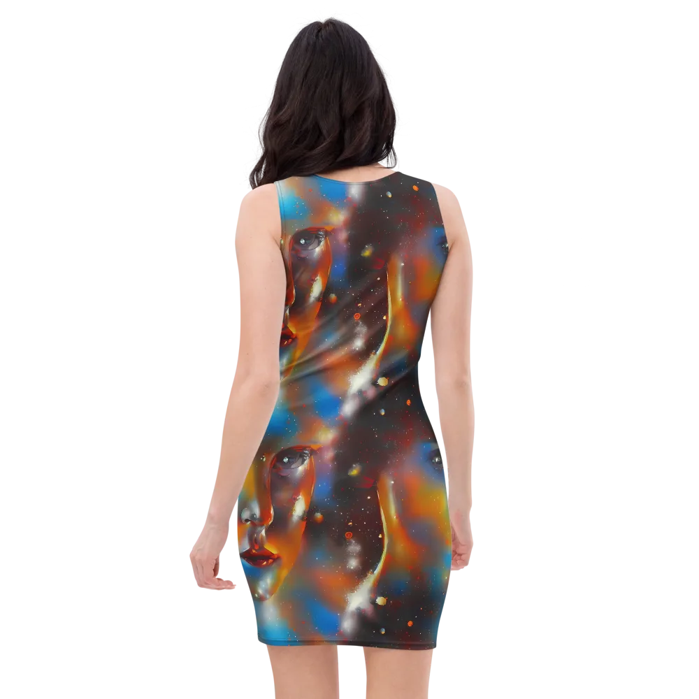 Celestial Vogue on Bodycon Dress — Back