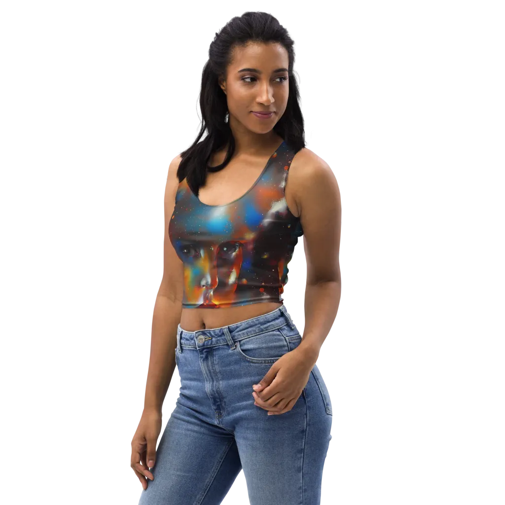 Celestial Vogue on Crop Top — Left Front