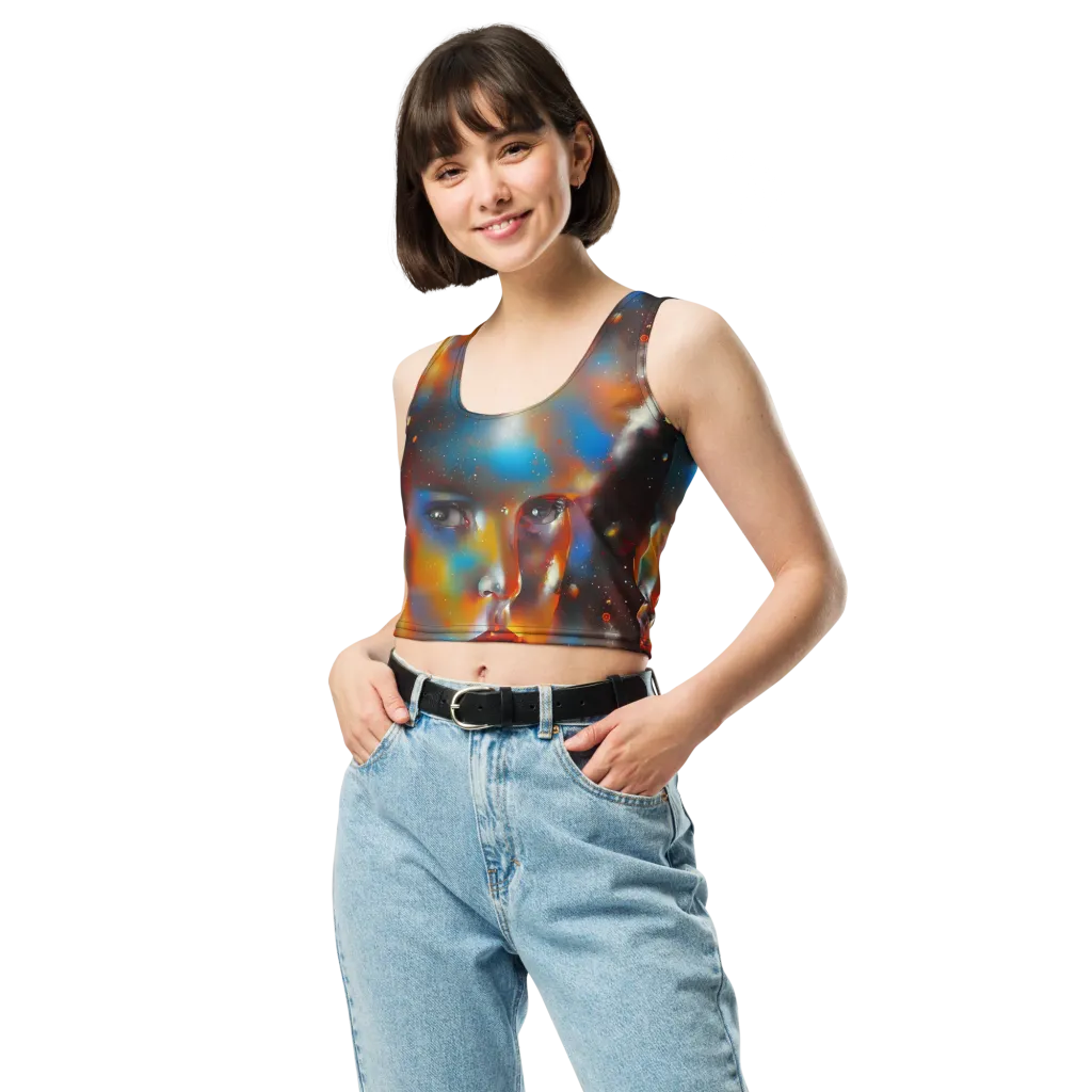 Celestial Vogue on Crop Top — Front