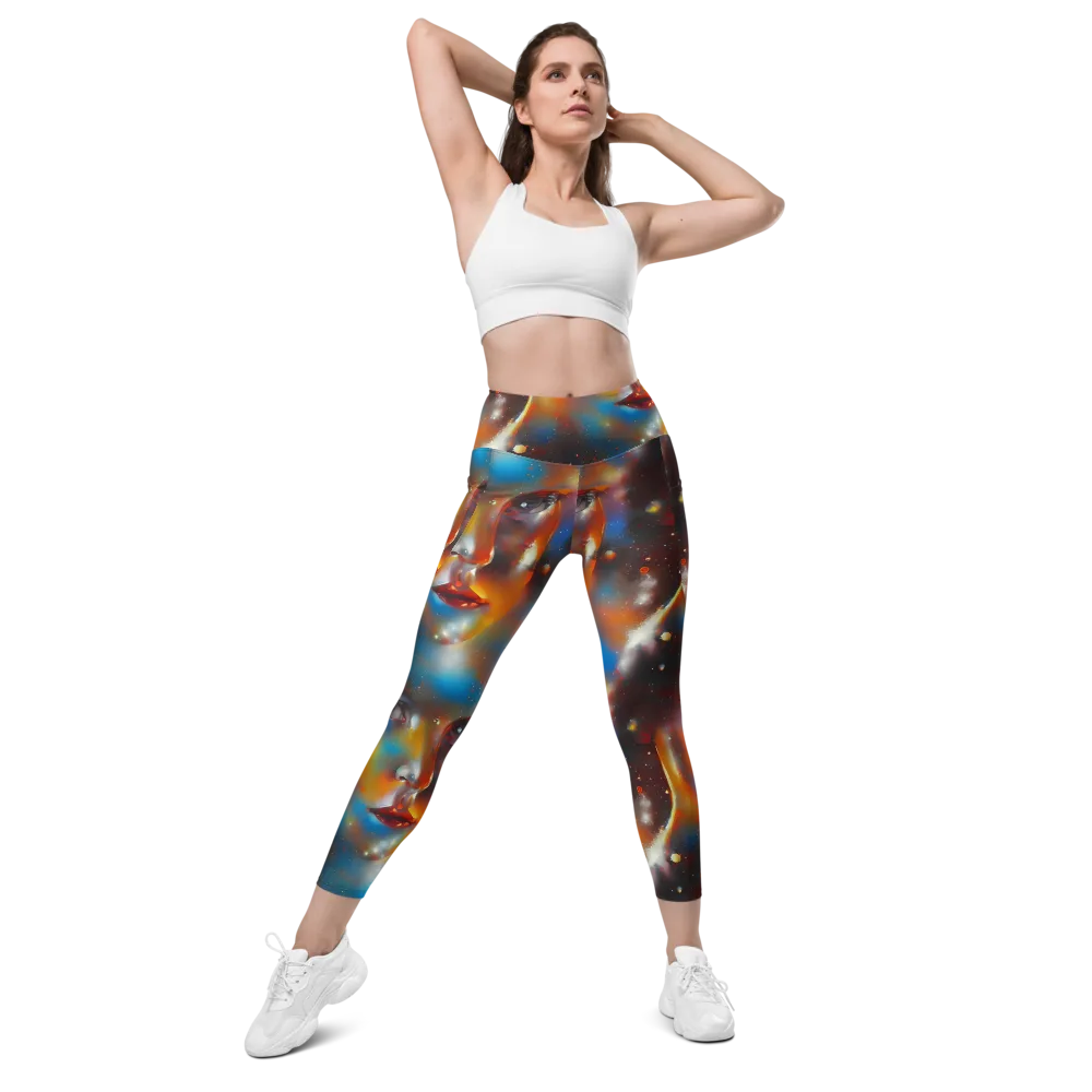 Celestial Vogue on Leggings with Pockets — Front