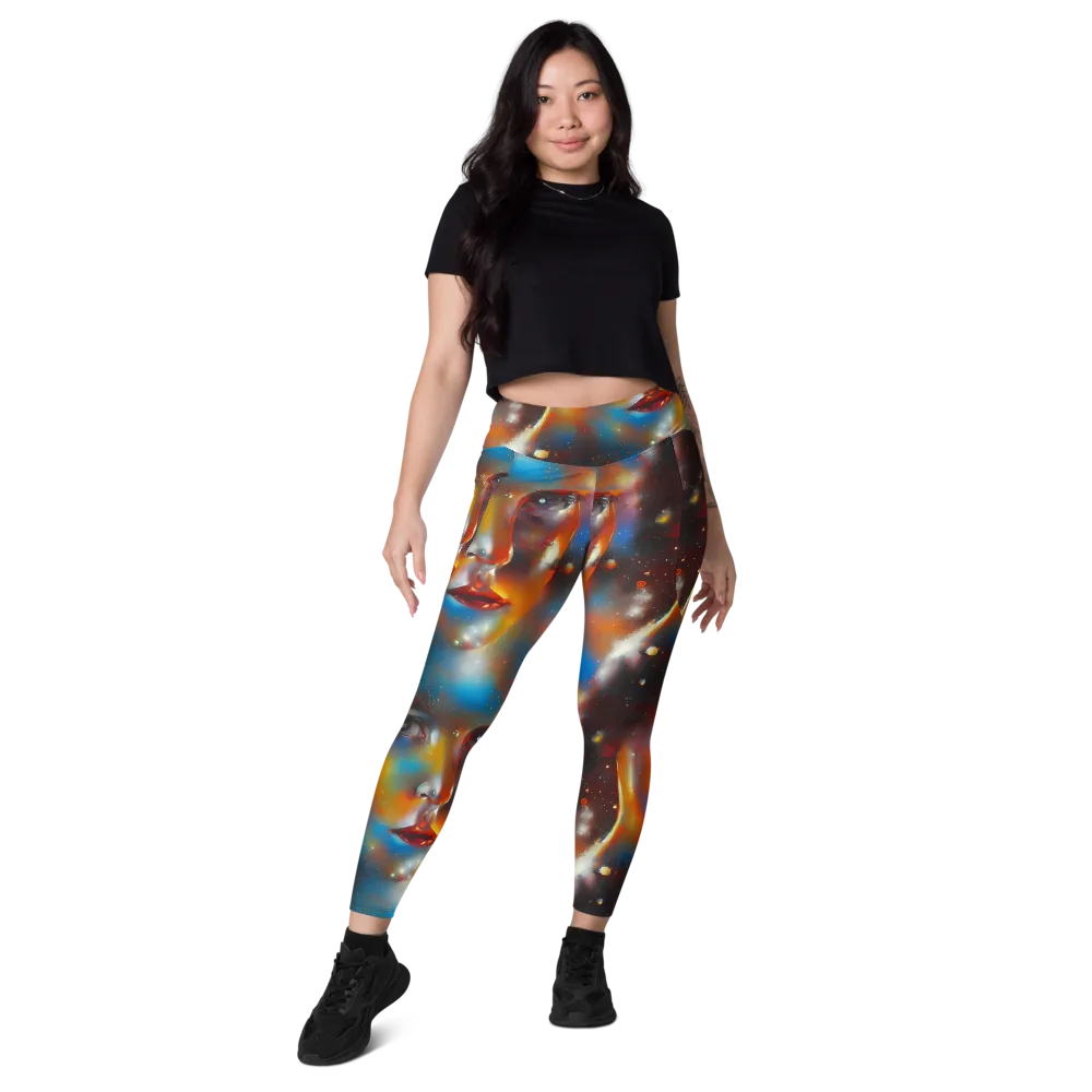 Celestial Vogue on Leggings with Pockets — Front