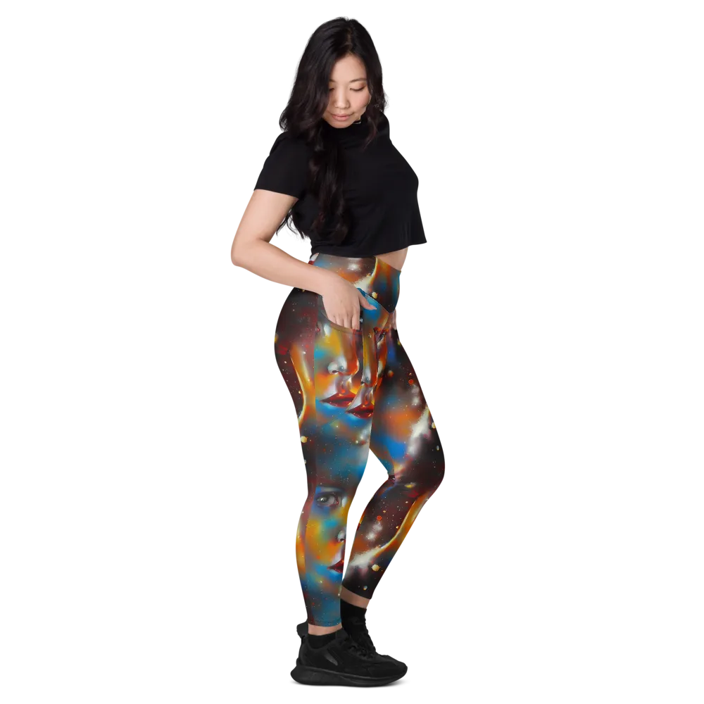 Celestial Vogue on Leggings with Pockets — Right