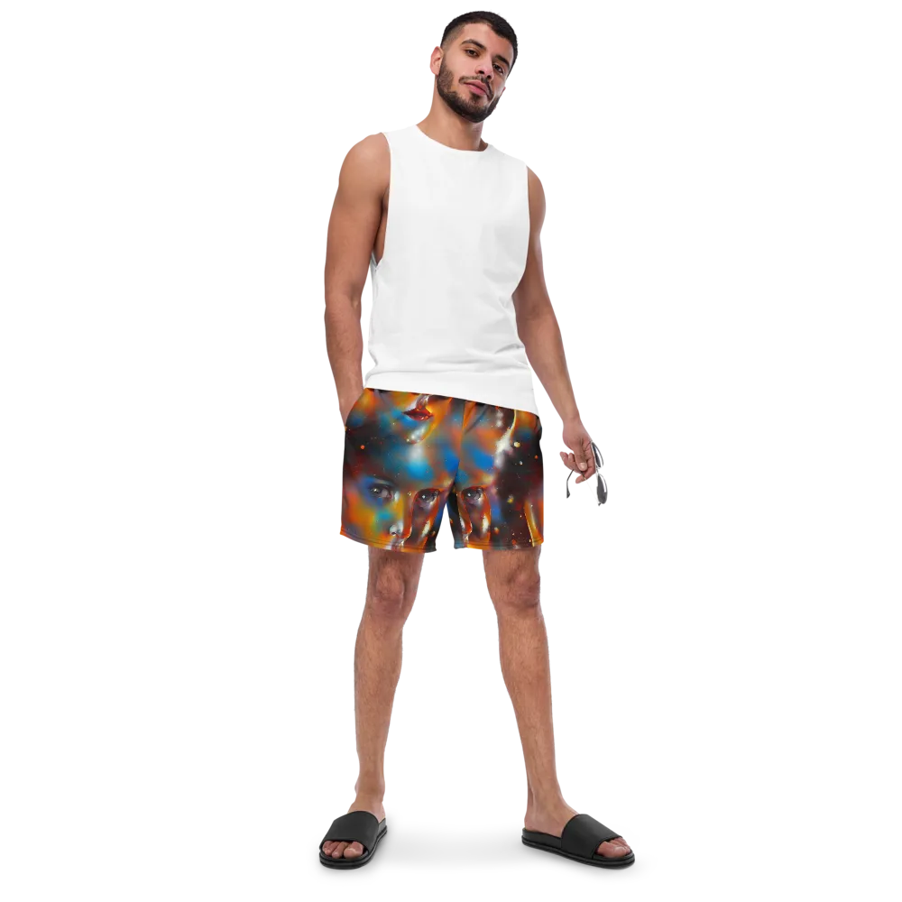 Celestial Vogue on Swim Trunks — Front