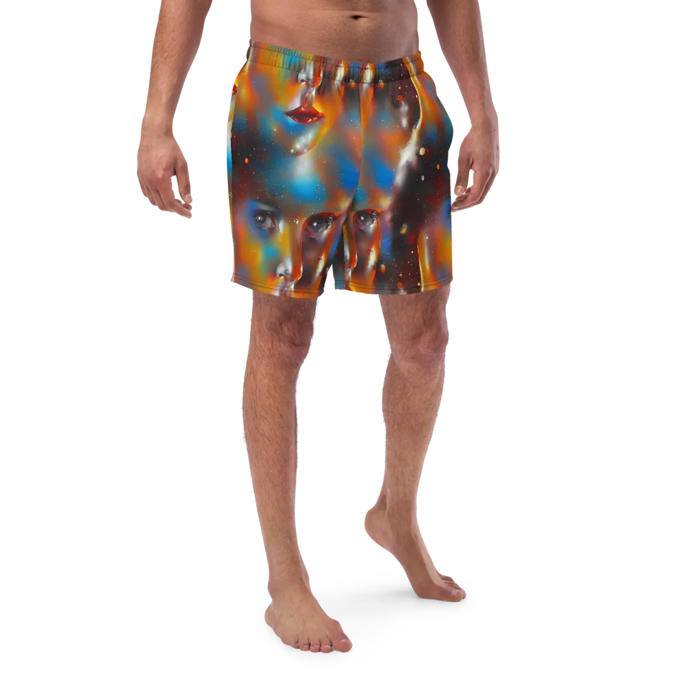 Celestial Vogue on Swim Trunks — Front