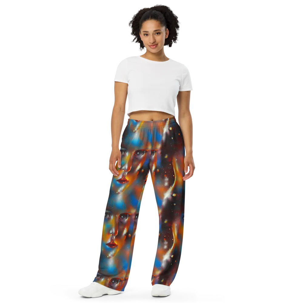 Celestial Vogue on Wide-Leg Pants — Front