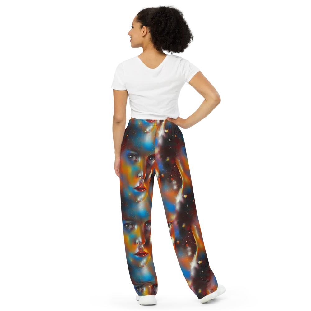 Celestial Vogue on Wide-Leg Pants — Back