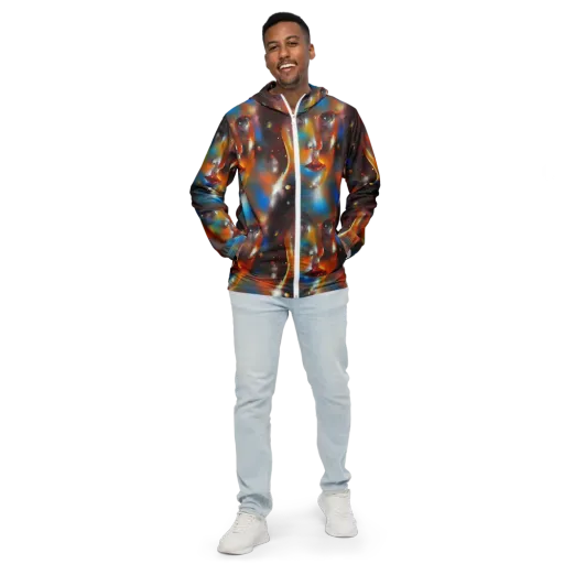 Celestial Vogue on a Men's Windbreaker