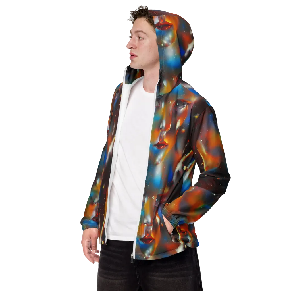 Celestial Vogue on Men's Windbreaker — Left Front
