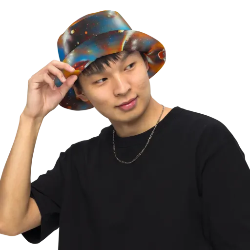 Celestial Vogue on a Reversible Bucket Hat