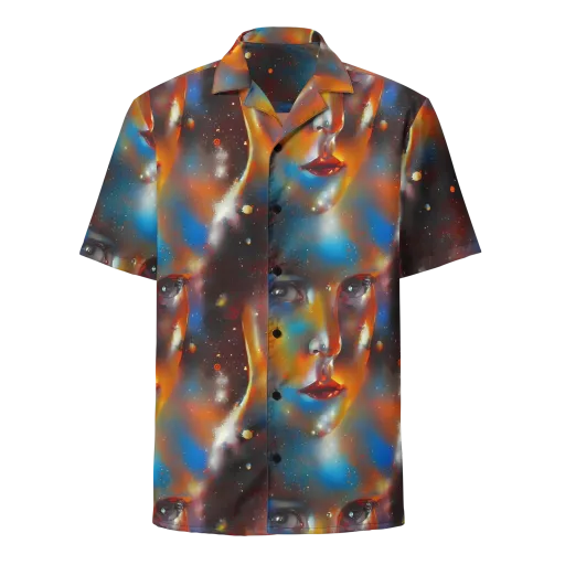 Celestial Vogue on a Button Shirt