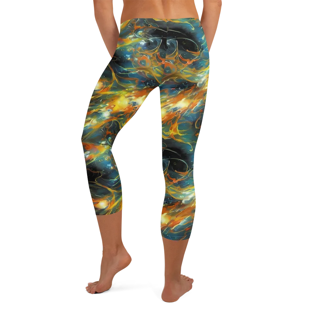 Cheng Wallis Whirl on Capri Leggings — Back