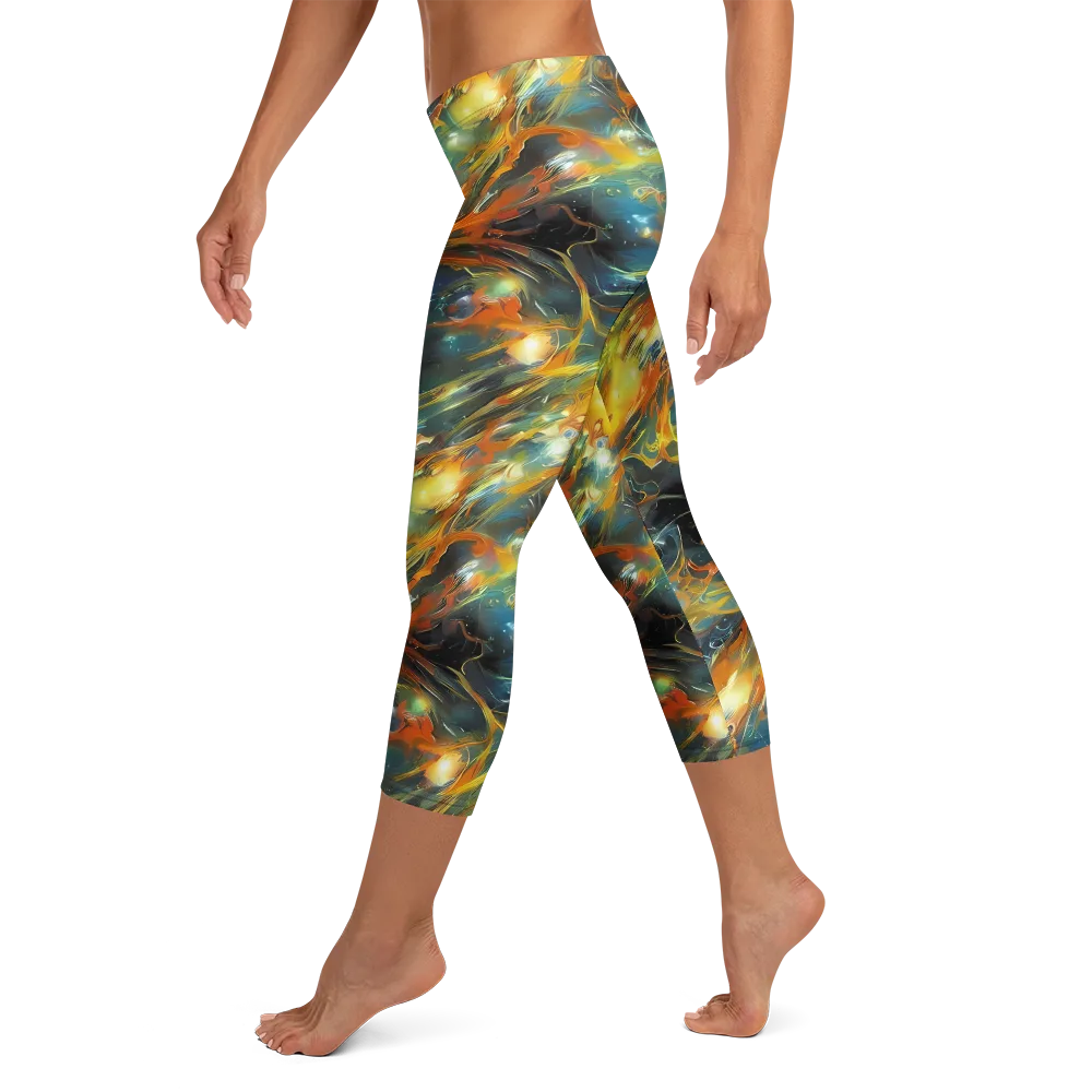 Cheng Wallis Whirl on Capri Leggings — Left
