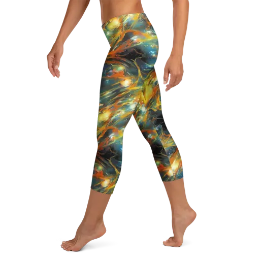 Cheng Wallis Whirl on a Capri Leggings