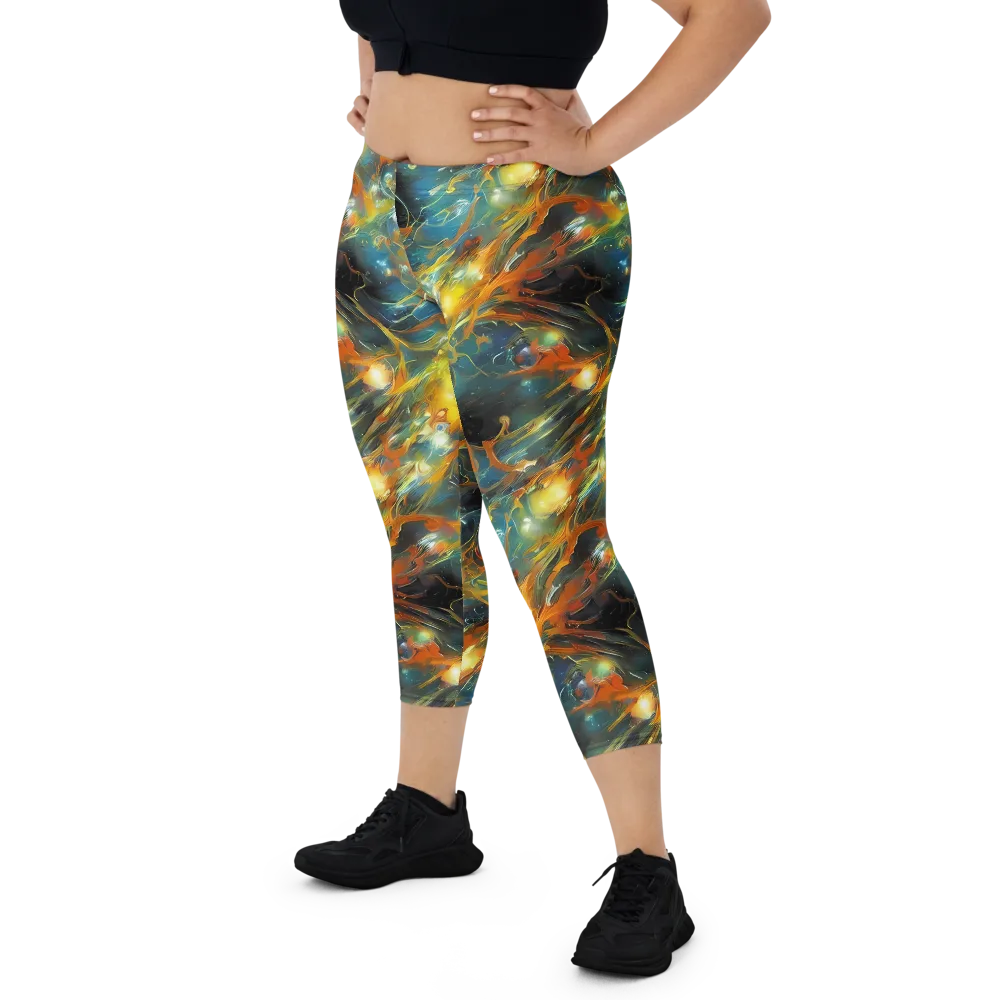 Cheng Wallis Whirl on Capri Leggings — Front