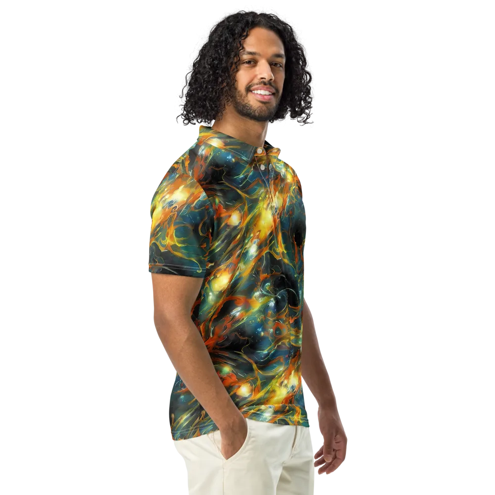 Cheng Wallis Whirl on Men's Slim Fit Polo Shirt — Right Front