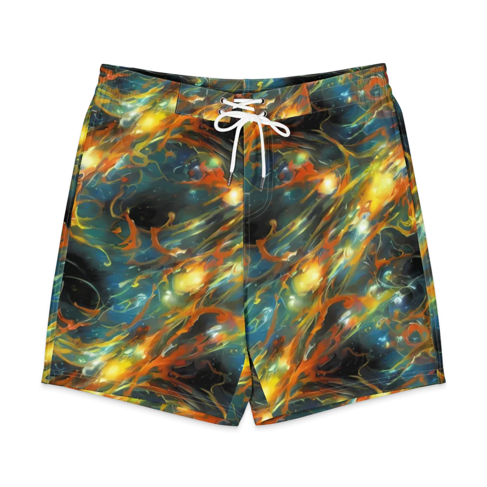 Cheng Wallis Whirl on Men's Board Shorts — Front