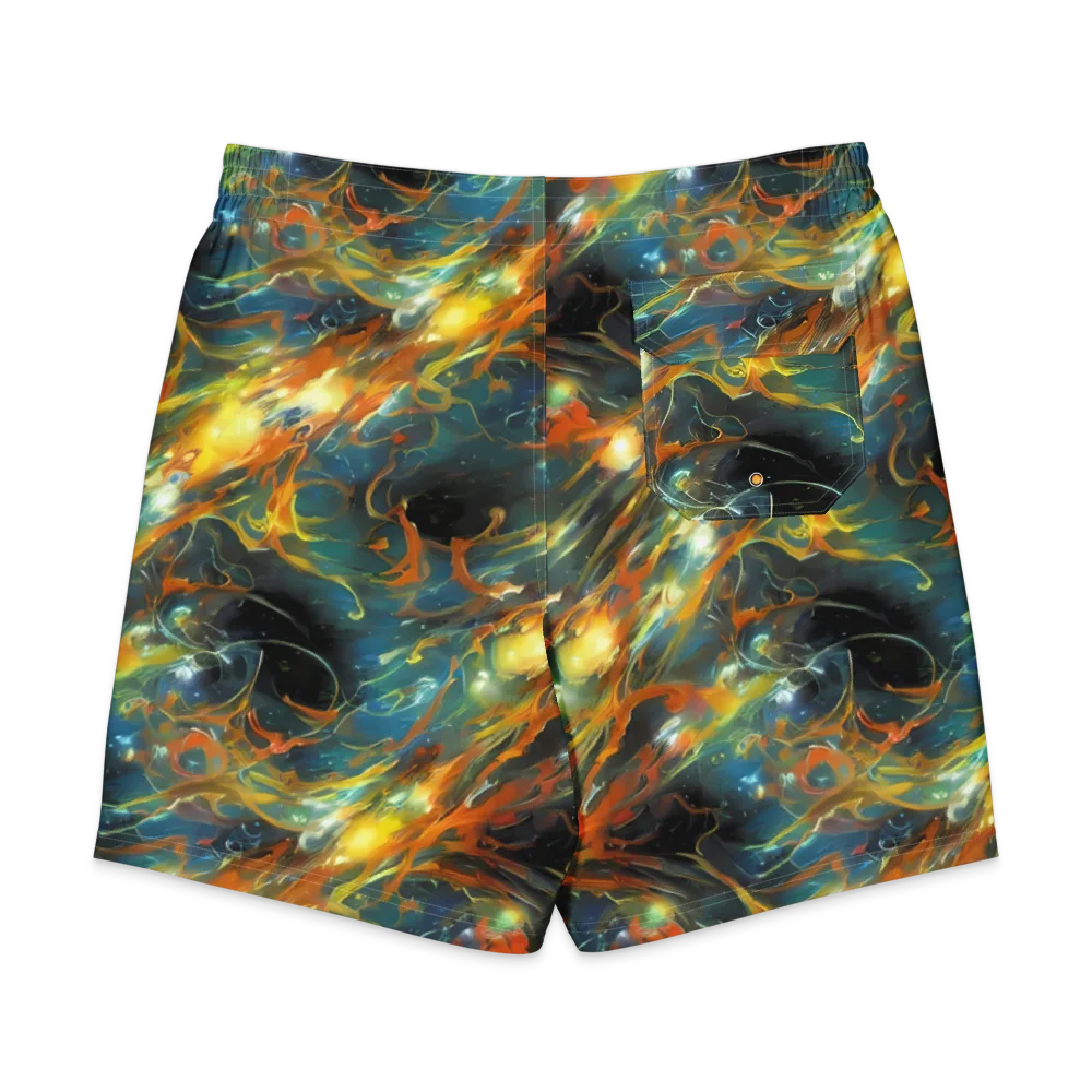 Cheng Wallis Whirl on Men's Board Shorts — Back