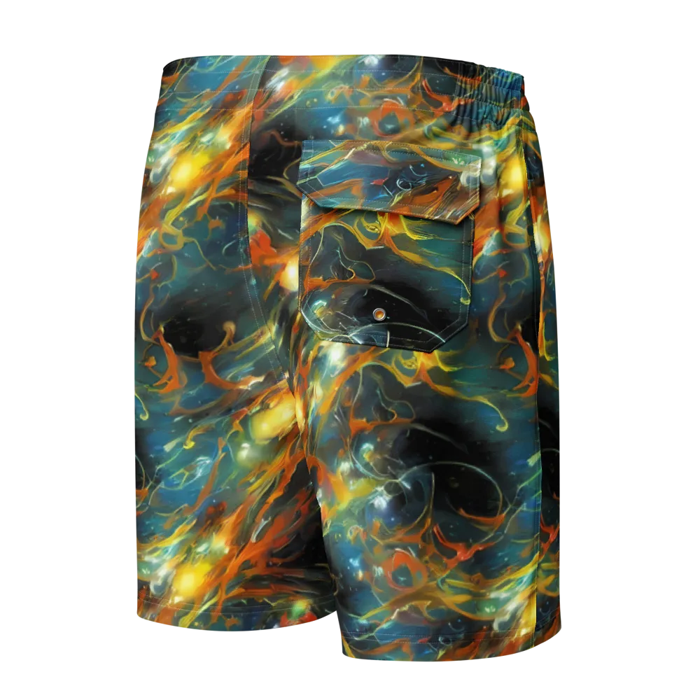Cheng Wallis Whirl on Men's Board Shorts — Back