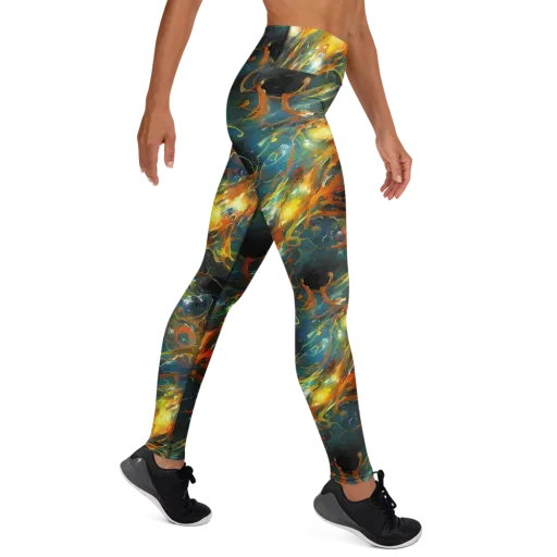 Cheng Wallis Whirl on a Yoga Leggings