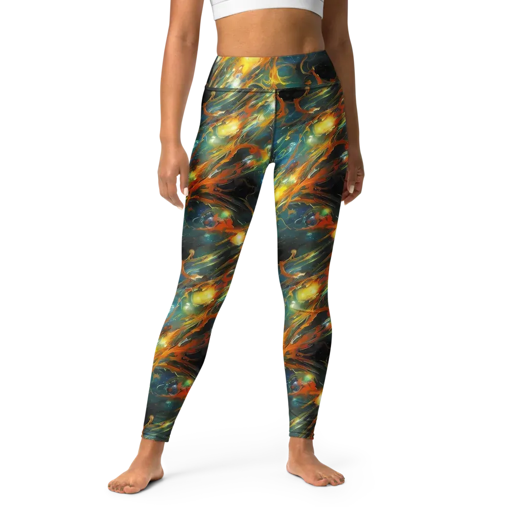 Cheng Wallis Whirl on Yoga Leggings — Front